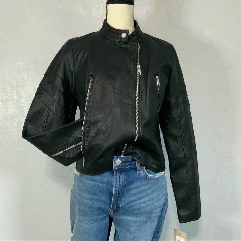 Levi’s Black Faux Leather Moto Jacket
